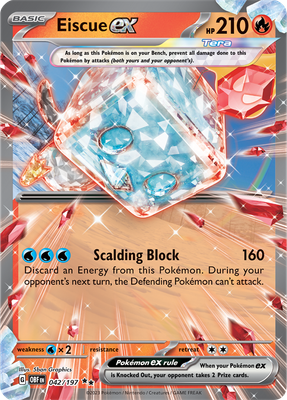 Eiscue EX - Scarlet &amp; Violet Obsidian flames 042/197