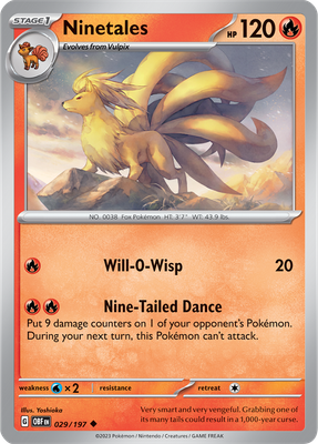 Ninetales - Scarlet &amp; Violet Obsidian flames 029/197