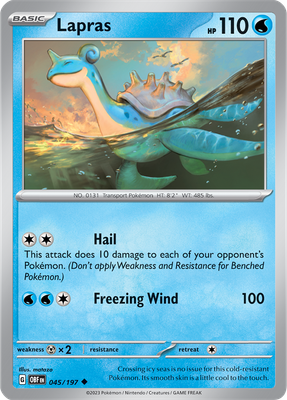 Lapras - Scarlet &amp; Violet Obsidian flames 045/197