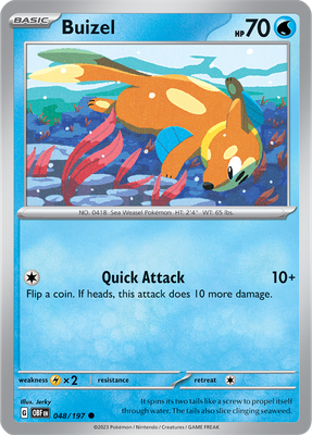 Buizel - Scarlet &amp; Violet Obsidian flames 048/197