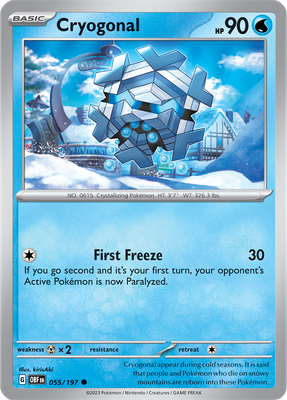 Cryogonal - Scarlet &amp; Violet Obsidian flames 055/197