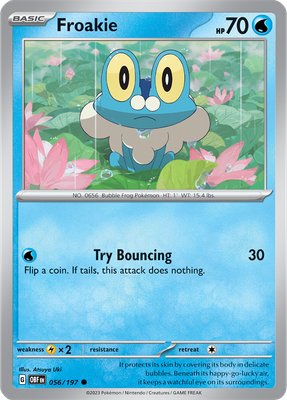 Froakie - Scarlet &amp; Violet Obsidian flames 056/197
