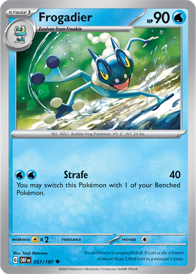 Frogadier - Scarlet &amp; Violet Obsidian flames 057/197