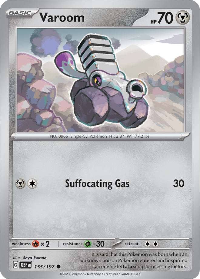 Varoom - Scarlet &amp; Violet Obsidian flames 155/197, Fini: Unlimited