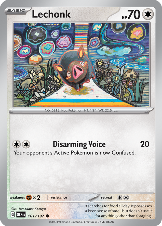 Lechonk - Scarlet &amp; Violet Obsidian flames 181/197, Fini: Unlimited