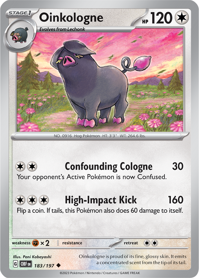 Oinkologne - Scarlet &amp; Violet Obsidian flames 183/197, Fini: Unlimited