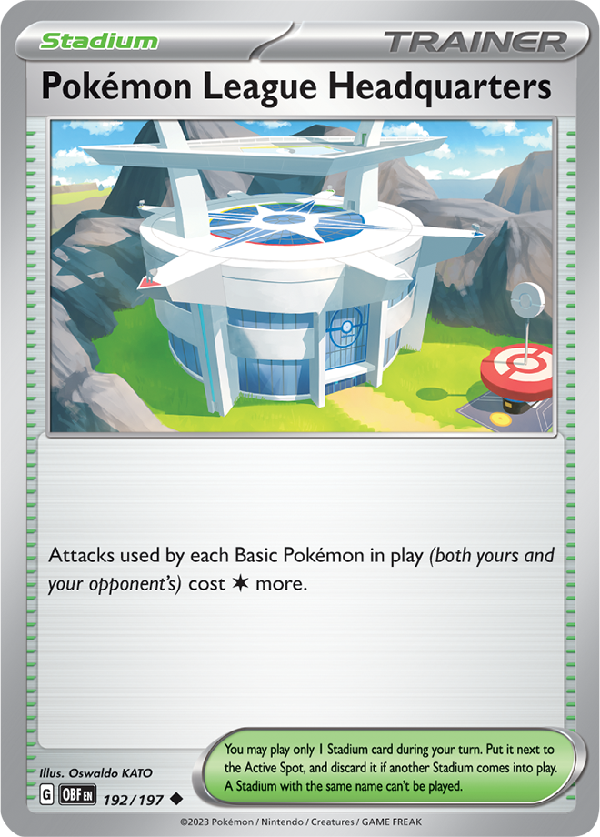 Pokémon league headquarters - Scarlet &amp; Violet Obsidian flames 192/197, Fini: Unlimited