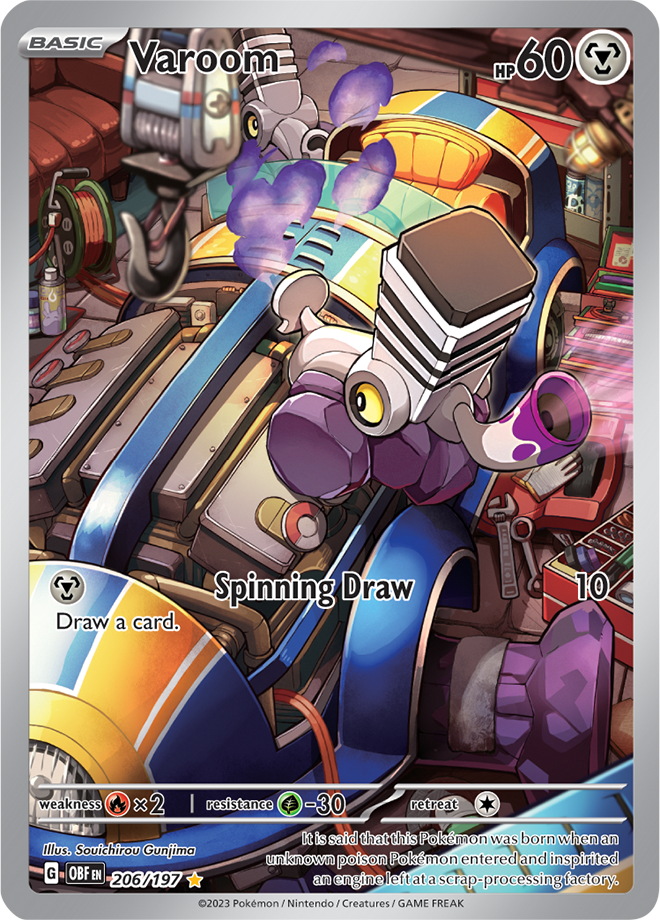 Varoom - Scarlet &amp; Violet Obsidian flames 206/197, Foil: Foil