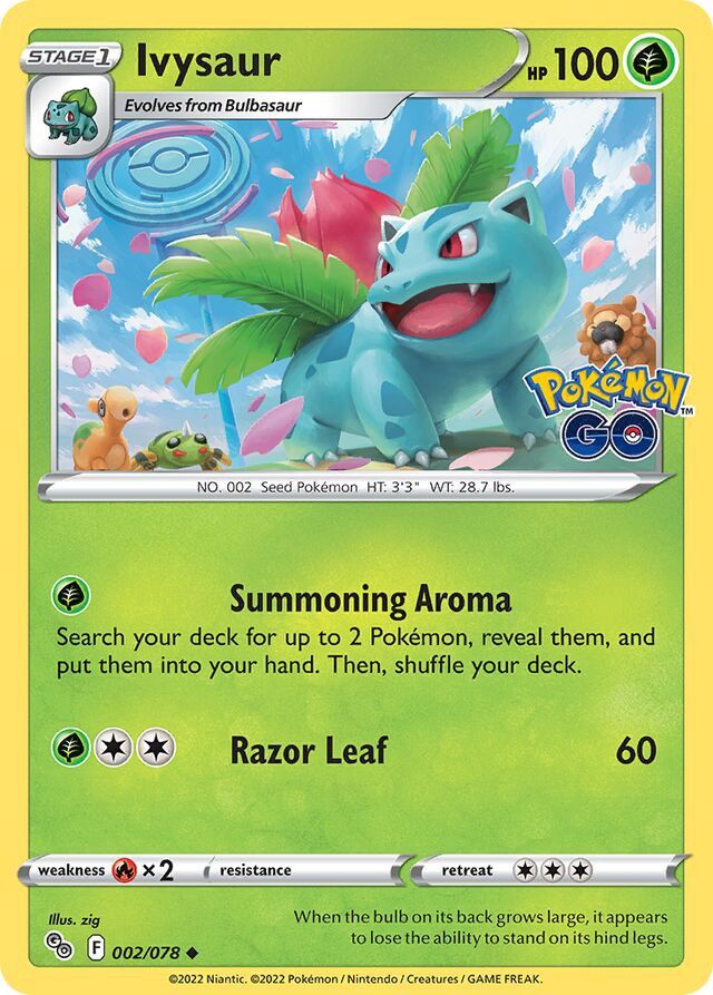 Ivysaur - Sword &amp; Shield Pokemon Go 002/078
