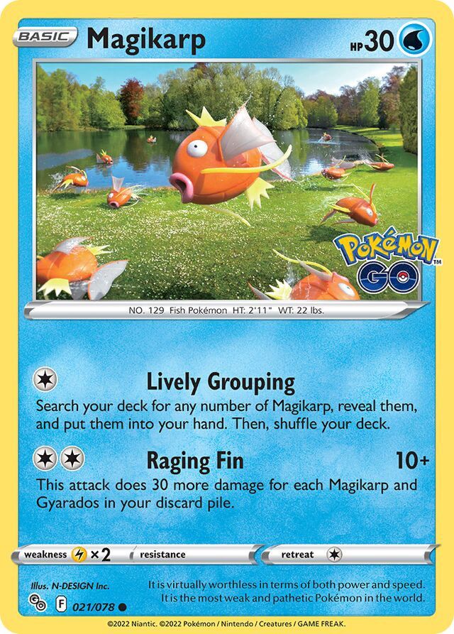 Magikarp - Sword &amp; Shield Pokemon Go 021/078