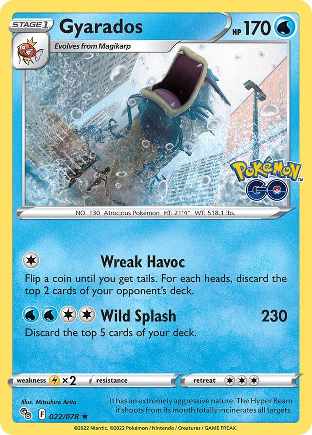 Gyarados - Sword &amp; Shield Pokemon Go 022/078