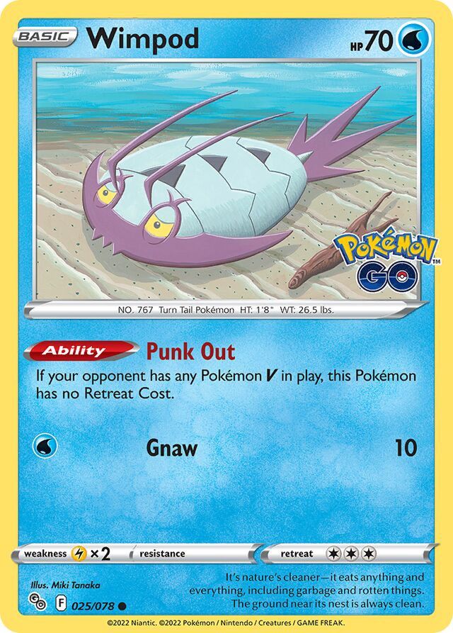 Wimpod - Sword &amp; Shield Pokemon Go 025/078