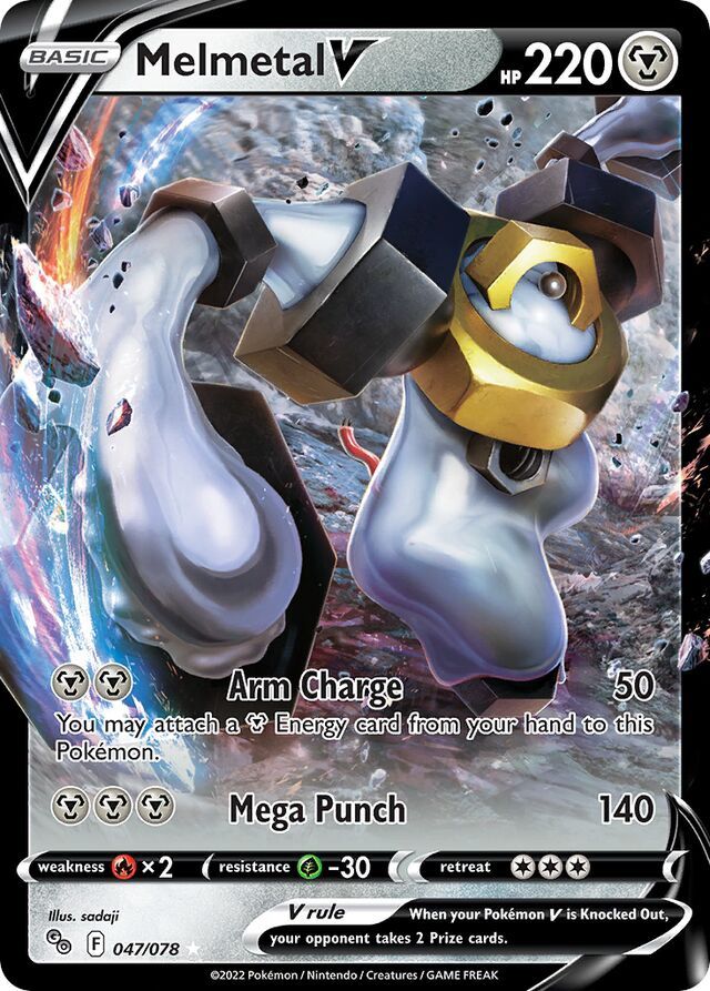 Melmetal V - Sword &amp; Shield Pokemon Go 047/078