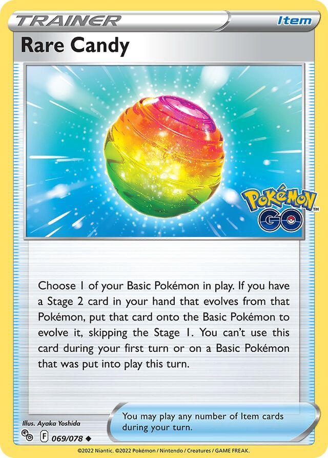 Rare candy - Sword &amp; Shield Pokemon Go 069/078