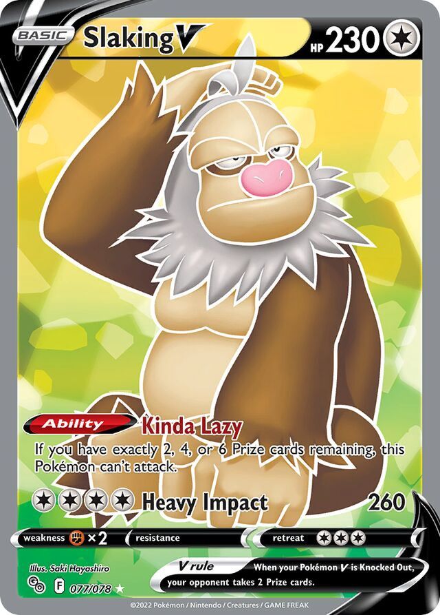 Slaking V - Sword &amp; Shield Pokemon Go 077/078