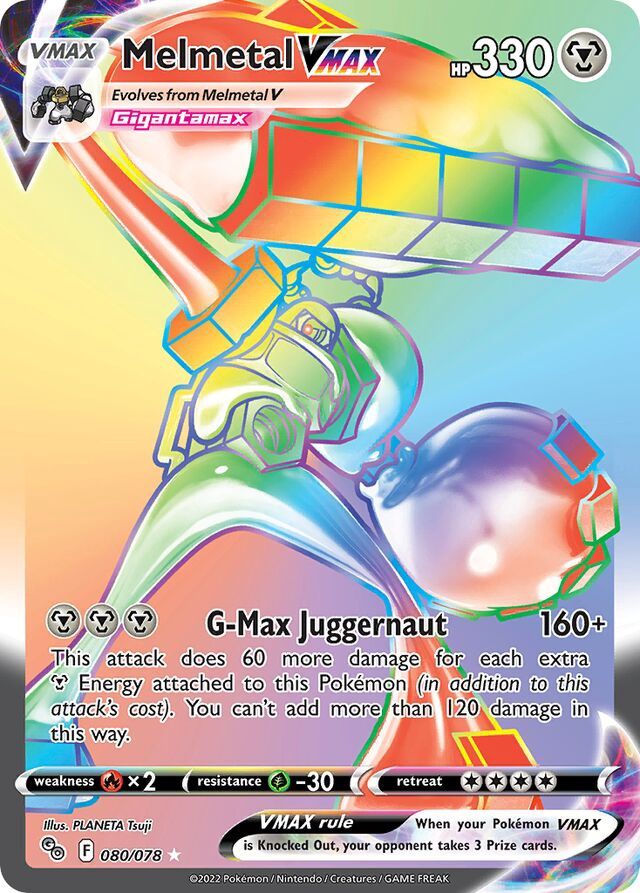 Melmetal VMax - Sword &amp; Shield Pokemon Go 080/078
