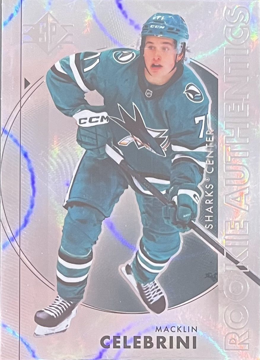 Macklin Celebrini - 2024-25 SP Hockey Rookie authentics Foilboard #135