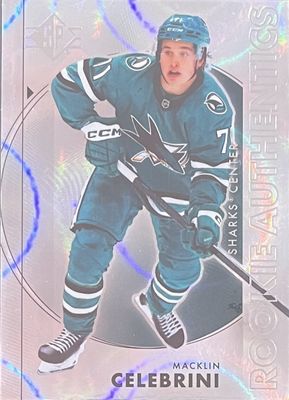 Macklin Celebrini - 2024-25 SP Hockey Rookie authentics Foilboard #135