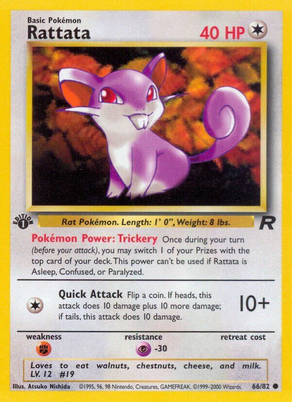 Rattata - Team Rocket 66/82, Fini: 1st edition