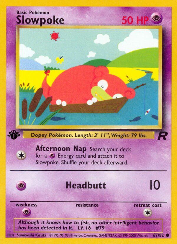 Slowpoke - Team Rocket 67/82, Fini: 1st edition