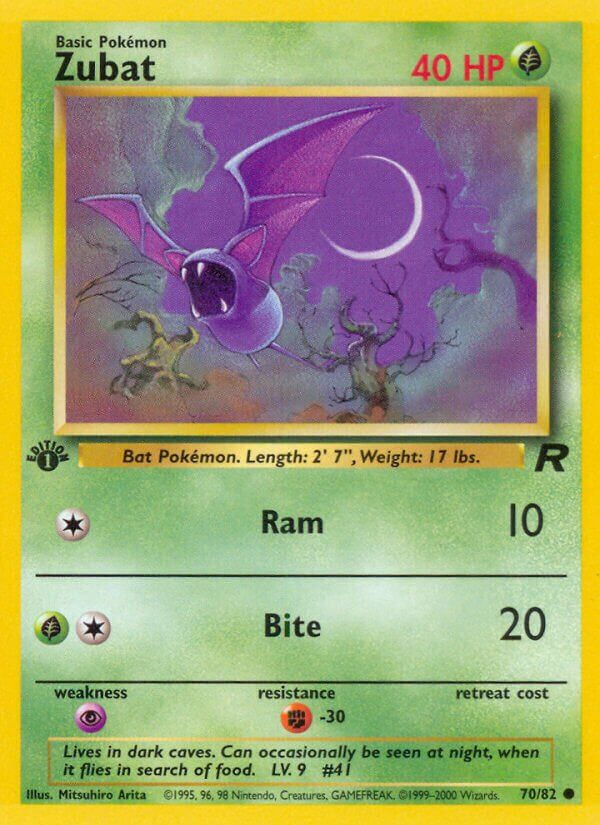 Zubat - Team Rocket 70/82, Fini: 1st edition