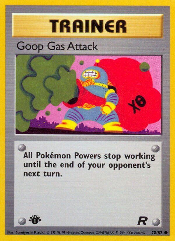 Trainer Goop gas attack - Team Rocket 78/82, Fini: 1st edition