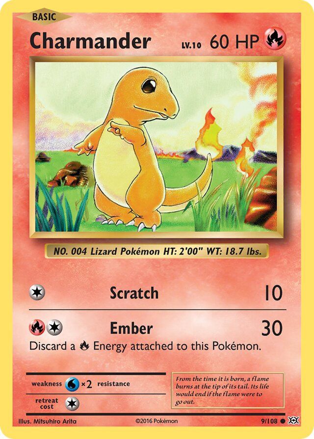 Charmander - XY Evolutions 9/108