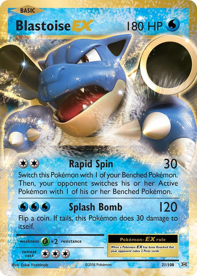 Blastoise EX - XY Evolutions 21/108