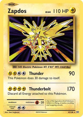 Zapdos - XY Evolutions 42/103