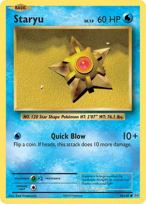 Staryu - XY Evolutions 30/108