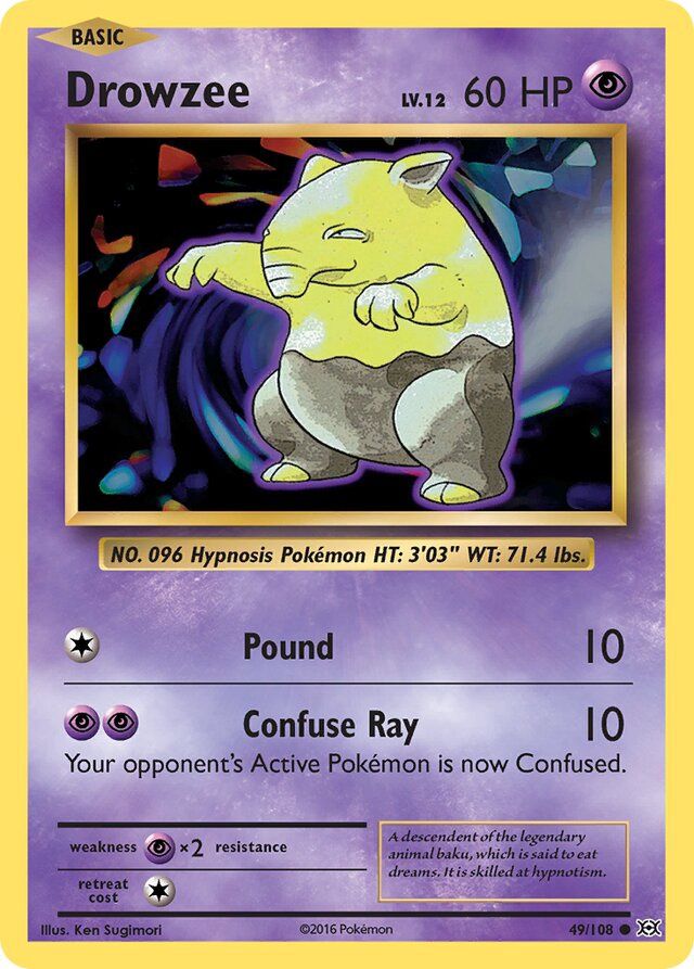 Drowzee -  XY Evolutions 49/108