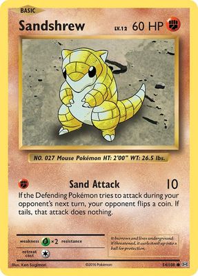 Sandshrew -  XY Evolutions 54/108