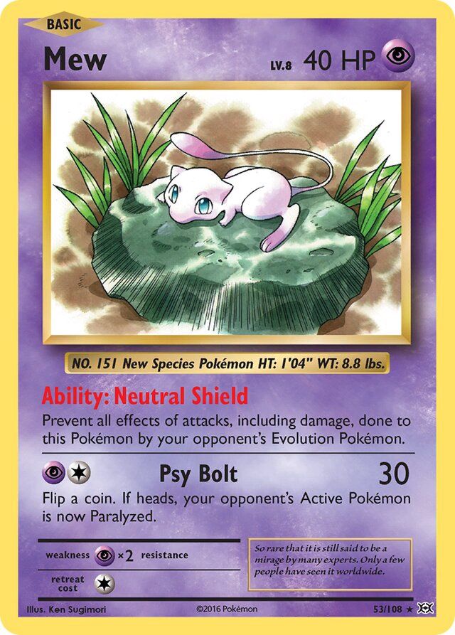 Mew -  XY Evolutions 53/108