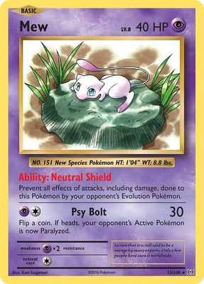 Mew -  XY Evolutions 53/108