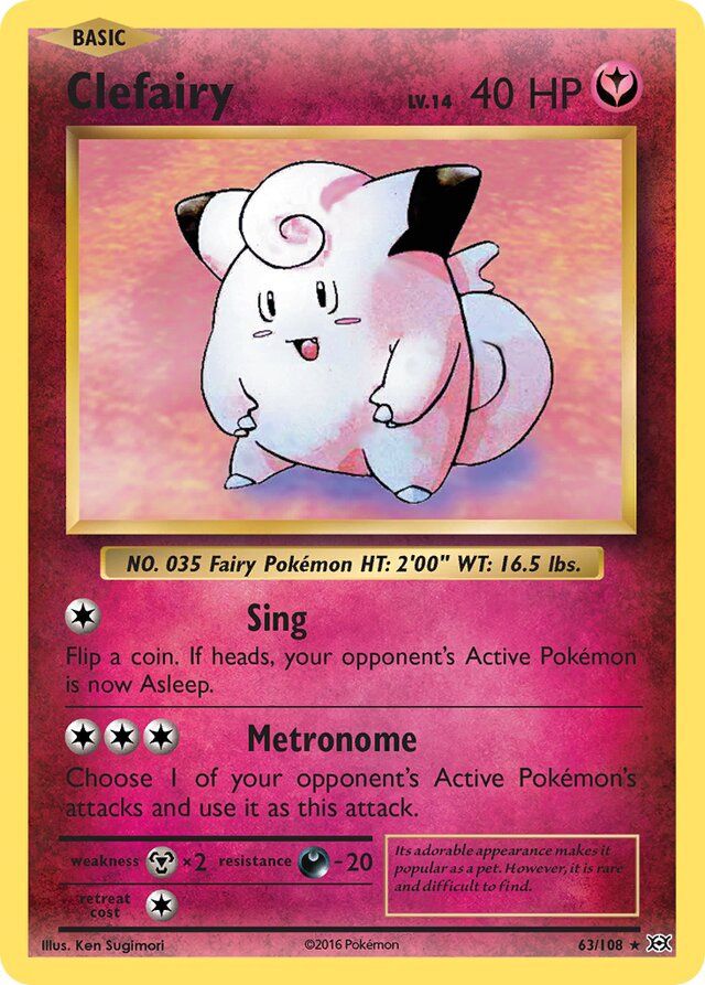 Clefairy - XY Evolutions 63/108
