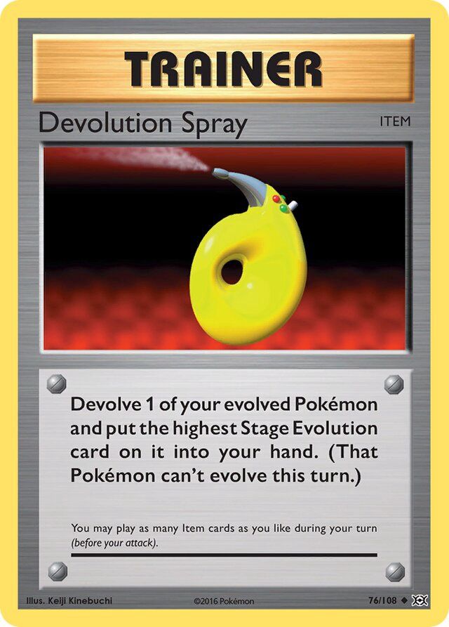 Trainer Devolution spray - XY Evolutions 76/108