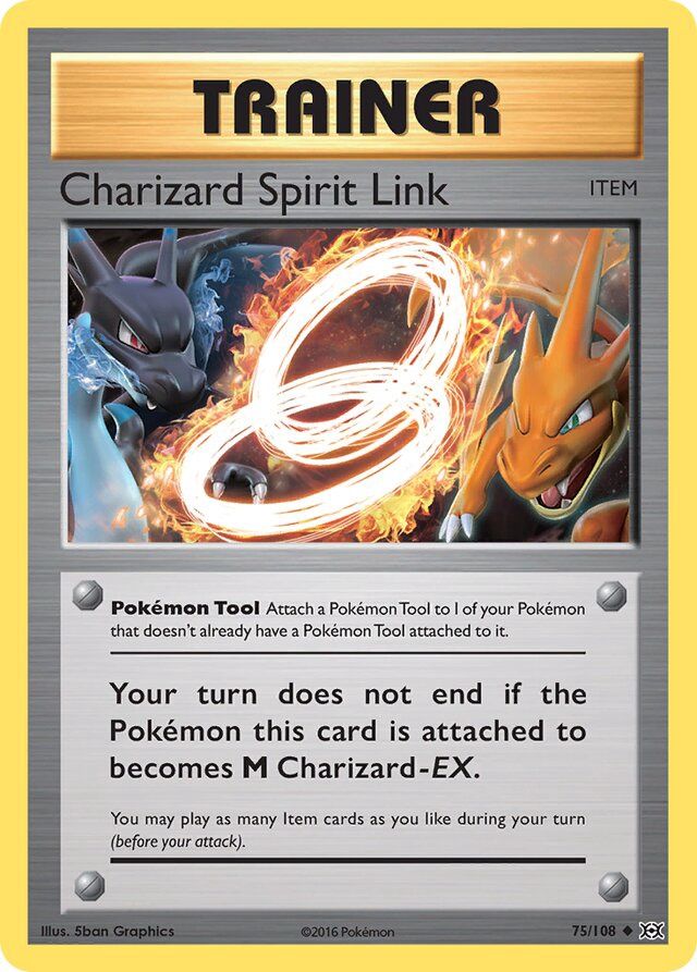 Trainer Charizard spirit link - XY Evolutions 75/108