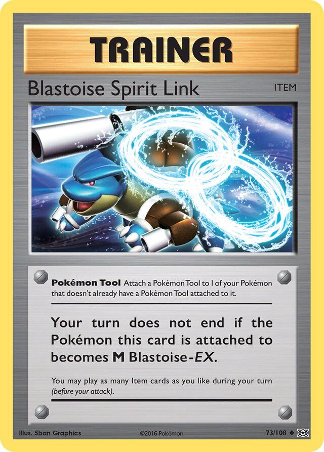 Trainer Blastoise spirit link - XY Evolutions 73/108