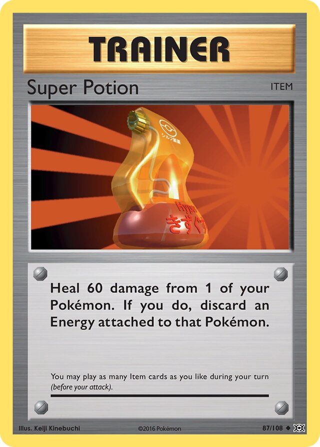Trainer Super potion - XY Evolutions 87/108