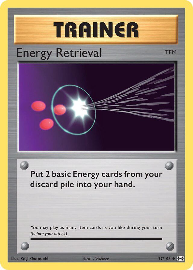 Trainer Energy retrieval - XY Evolutions 77/108