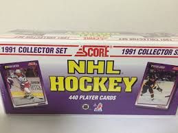 NHL 1991 Score Collector set