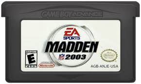 GAMEBOY ADVANCE - MADDEN 2003, Fini: JEU SEULEMENT (PLAYER&#39;S CHOICE)