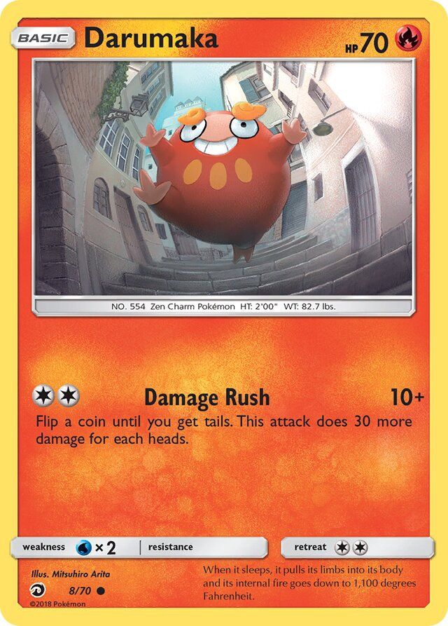 Darumaka - Sun &amp; Moon Dragon majesty 8/70, Fini: Unlimited