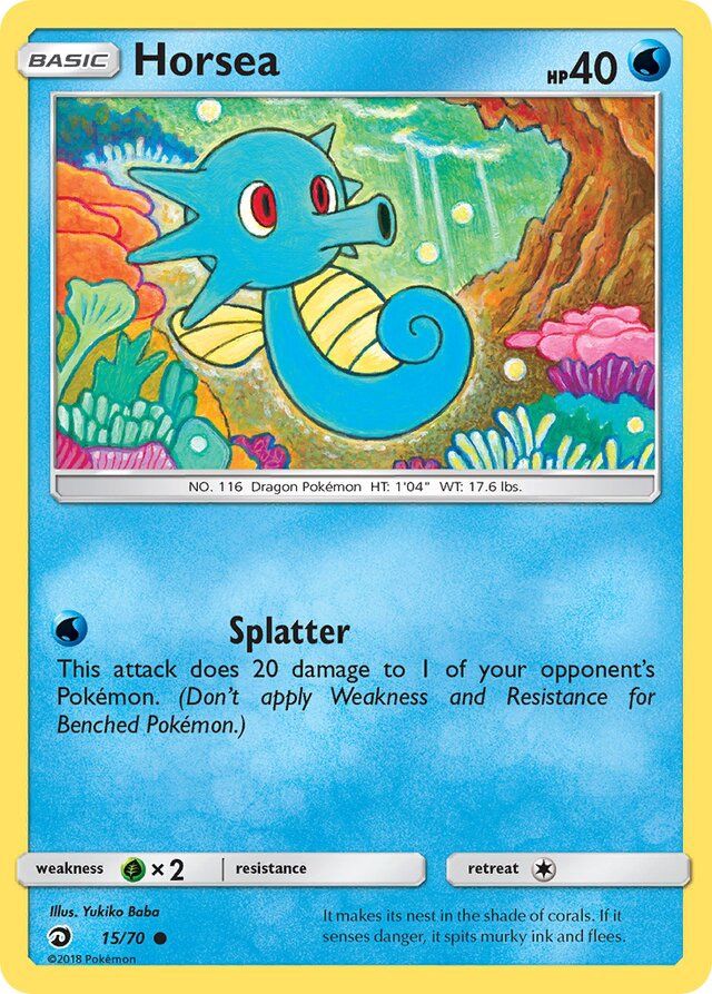 Horsea - Sun &amp; Moon Dragon majesty 15/70, Fini: Unlimited