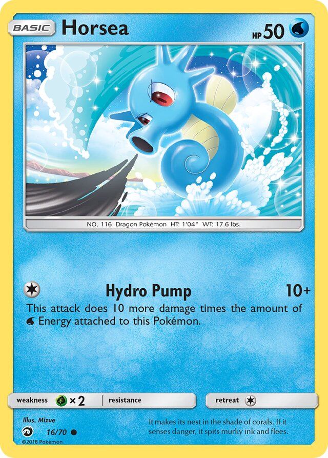 Horsea - Sun &amp; Moon Dragon majesty 16/70, Fini: Unlimited