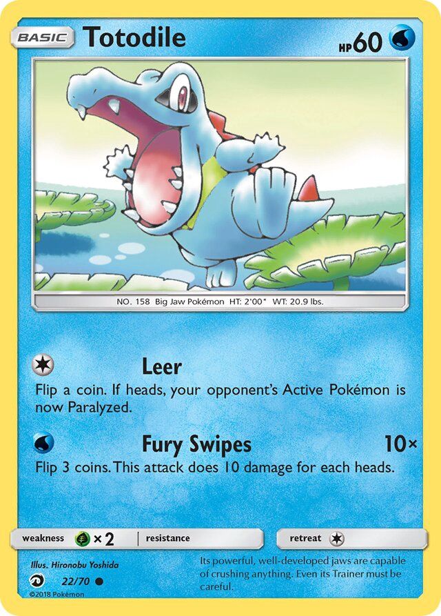 Totodile - Sun &amp; Moon Dragon majesty 22/70, Fini: Unlimited