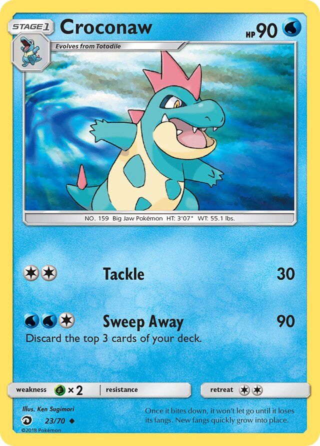 Croconaw - Sun &amp; Moon Dragon majesty 23/70, Fini: Unlimited