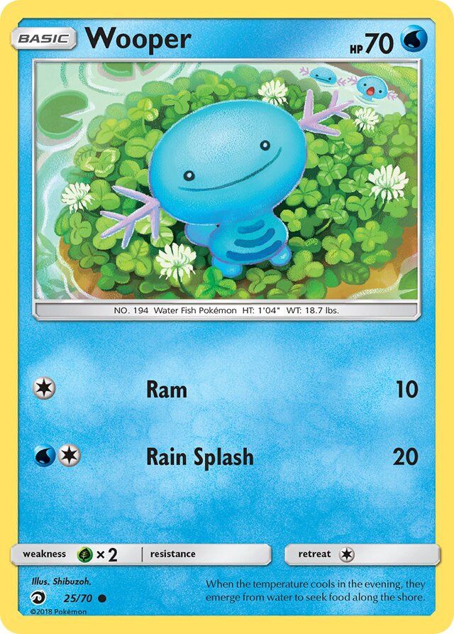 Wooper - Sun &amp; Moon Dragon majesty 25/70, Fini: Unlimited