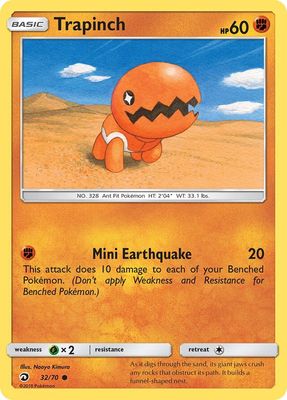 Trapinch - Sun &amp; Moon Dragon majesty 32/70