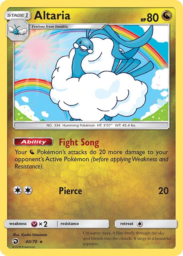 Altaria - Sun &amp; Moon Dragon majesty 40/70, Fini: Unlimited